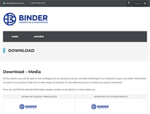 Tablet Screenshot of binder-es.com